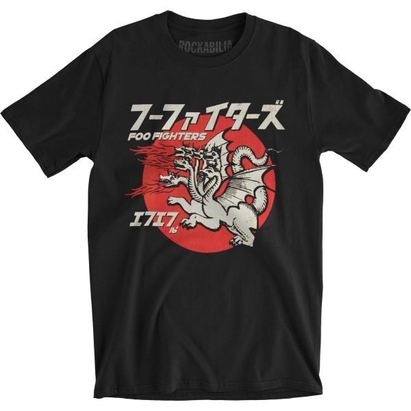 Many Dragons Mens Soft T Slim Fit T-shirt RA2405 SM Official Foo Fighters Merch