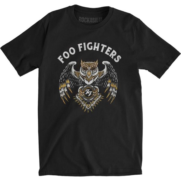 Owl Mens Soft T Slim Fit T-shirt RA2405 SM Official Foo Fighters Merch