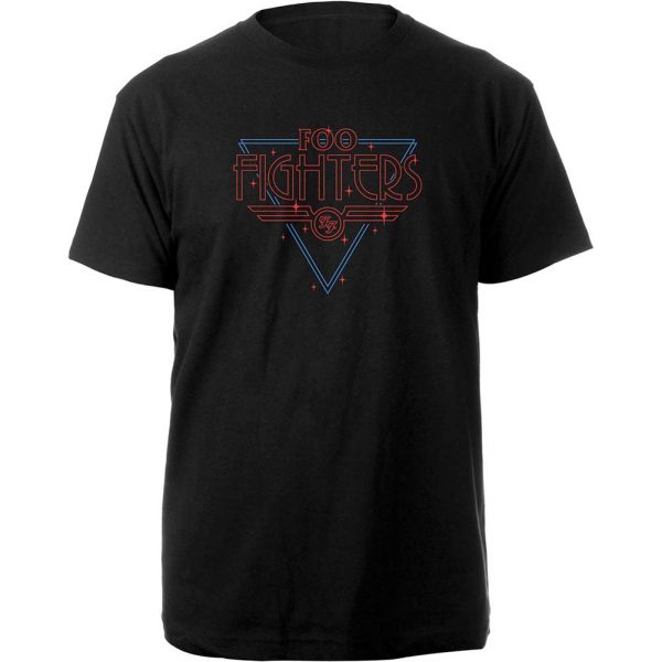Black Disco Outline Slim Fit T-shirt RA2405 SM Official Foo Fighters Merch