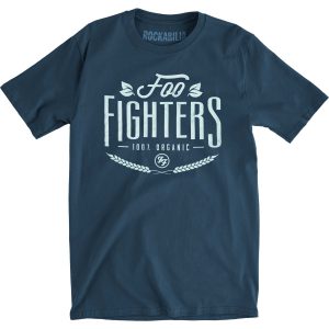 100% Organic Slim Fit T-shirt RA2405 SM Official Foo Fighters Merch