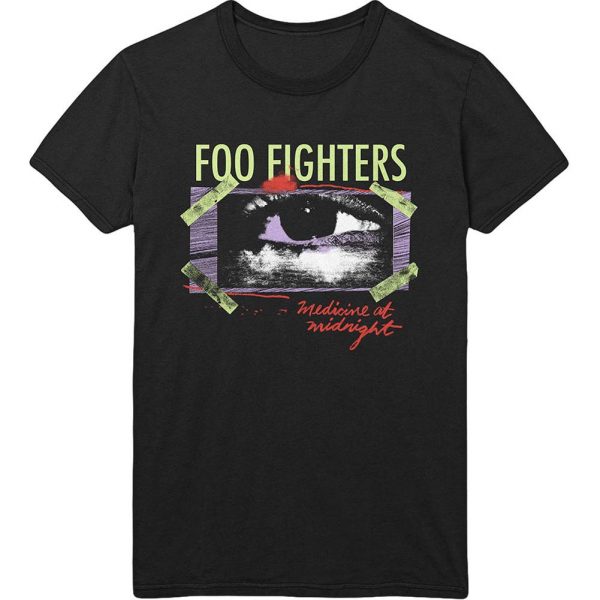 Medicine At Midnight Taped Slim Fit T-shirt RA2405 SM Official Foo Fighters Merch