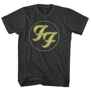 Distressed FF Logo Slim Fit T-shirt RA2405 SM Official Foo Fighters Merch