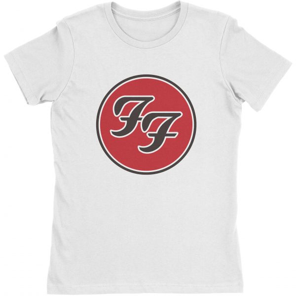 FF Logo Ladies T-Shirt Junior Top RA2405 XS Official Foo Fighters Merch