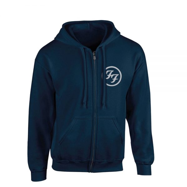 The Colour And The Shape Zippered Hooded Sweatshirt RA2405 SM Official Foo Fighters Merch