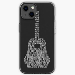 Everlong Song Lyric on Guitar by Foo Fighters iPhone Soft Case RB2405 product Offical foo fighters Merch