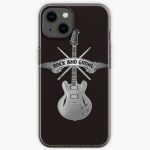 ROCK and GROHL Awesome Drumstick & Guitar ORIGINAL Design! iPhone Soft Case RB2405 product Offical foo fighters Merch