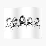 five people Poster RB2405 product Offical foo fighters Merch