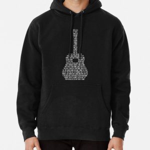 Everlong Song Lyric on Guitar by Foo Fighters Pullover Hoodie RB2405 product Offical foo fighters Merch