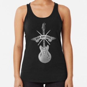 ROCK and GROHL Awesome Drumstick & Guitar ORIGINAL Design! Racerback Tank Top RB2405 product Offical foo fighters Merch