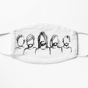 five people Flat Mask RB2405 product Offical foo fighters Merch